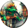 Chapa de Street Fighter: Blanka saltando