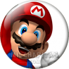 Chapa de Super Mario: Mario celebrando