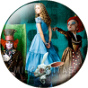 Chapa de Alicia en el País de las Maravillas: Alicia y personajes