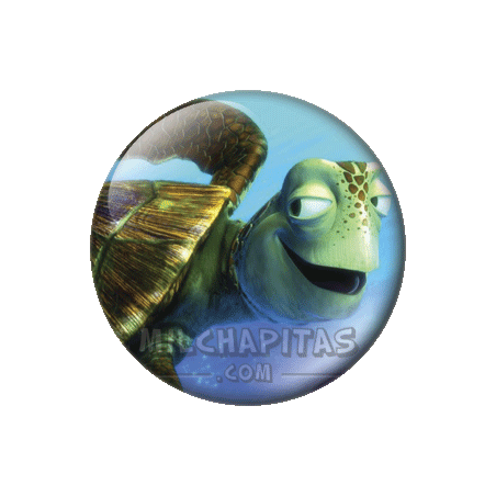 Chapa de Buscando a Nemo: Tortuga nadando