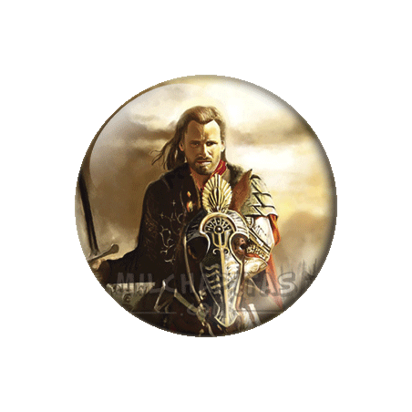 Chapa de El Señor de los Anillos: Aragorn a caballo