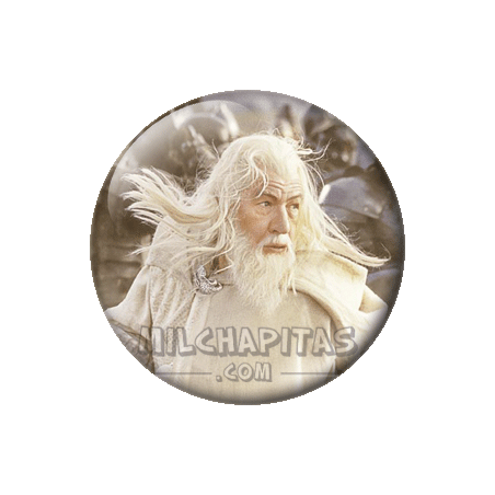 Chapa de El Señor de los Anillos: Gandalf luchando