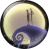Chapa de Pesadilla antes de Navidad: Jack Skellington y su novia