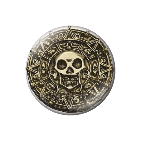 Chapa de Piratas del Caribe: Moneda azteca maldita
