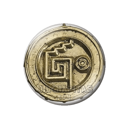 Chapa de Piratas del Caribe: Moneda azteca maldita reverso