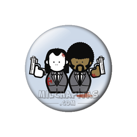 Chapa de Pulp Fiction: Vincent y Jules Dibujo