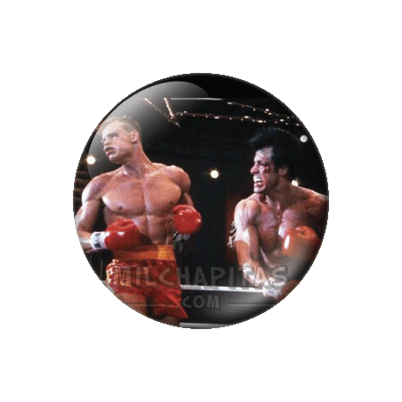 Chapa de Rocky Balboa: Rocky vs Ivan Drago