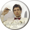 Chapa de Scarface: Tony Montana de blanco