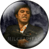 Chapa de Scarface: Tony Montana disparando