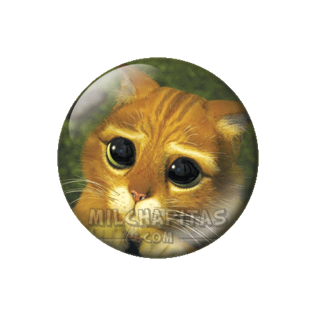 Chapa de Shrek: Señor gato