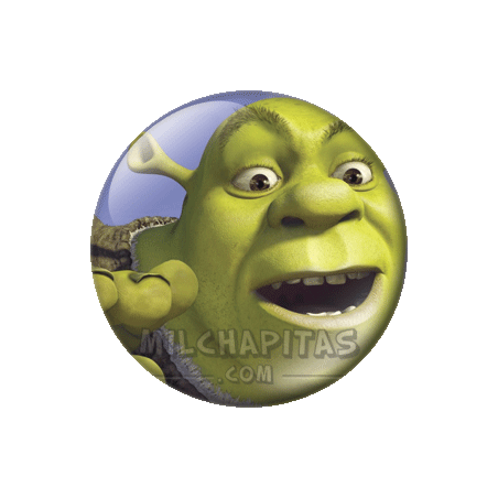 Chapa de Shrek: Shrek cara