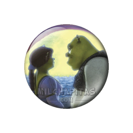 Chapa de Shrek: Shrek y Fiona