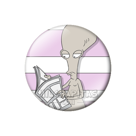 Chapa de American Dad: Roger AD
