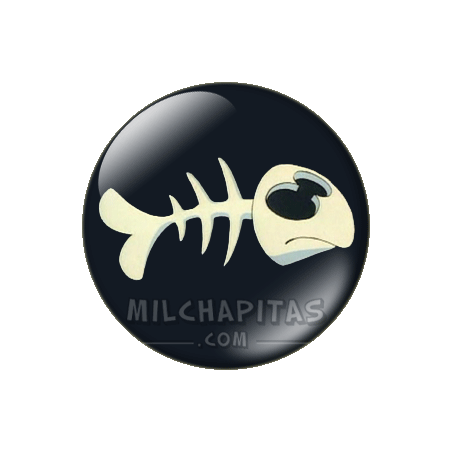 Chapa de El Gato Isidoro: Espina de pescado
