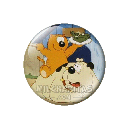 Chapa de El Gato Isidoro: Isidoro y Brutus