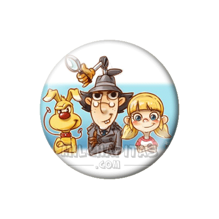 Chapa de El Inspector Gadget: Caricatura Inspector Gadget