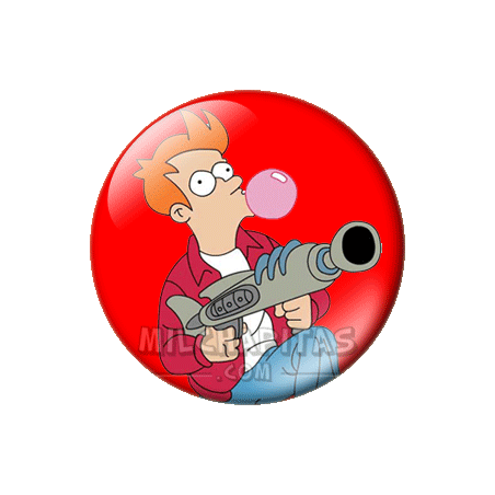 Chapa de Futurama: Fry MIB