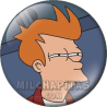 Chapa de Futurama: Fry sospechando