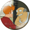 Chapa de Futurama: Fry y Panucci