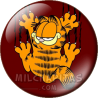 Chapa de Garfield: Garfield arañándote la chapa