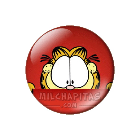 Chapa de Garfield: Garfield asomado