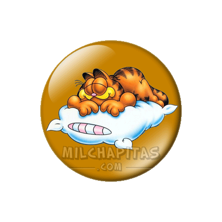 Chapa de Garfield: Garfield descansando