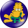 Chapa de Garfield: Garfield en una silla