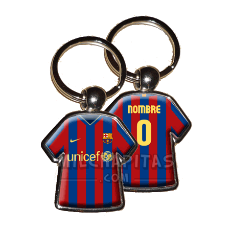 Llavero camiseta F.C.Barcelona (Primera camiseta 09/10)