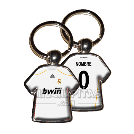 Llavero camiseta Real Madrid (Primera camiseta 09/10)
