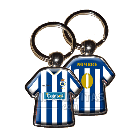 Llavero camiseta Recreativo de Huelva (Primera camiseta 09/10)
