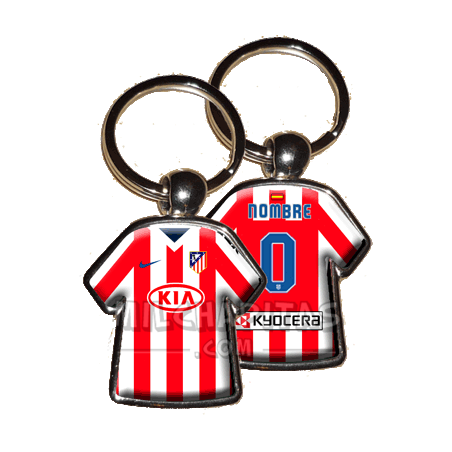 Llavero camiseta Atlético de Madrid (Primera camiseta 10/11)
