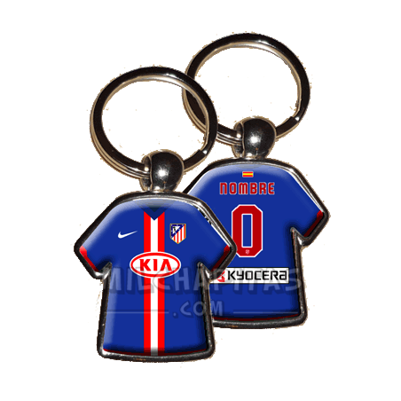 Llavero camiseta Atlético de Madrid (Segunda camiseta 10/11)