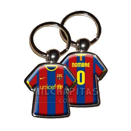 Llavero camiseta F.C.Barcelona (Primera camiseta 10/11)