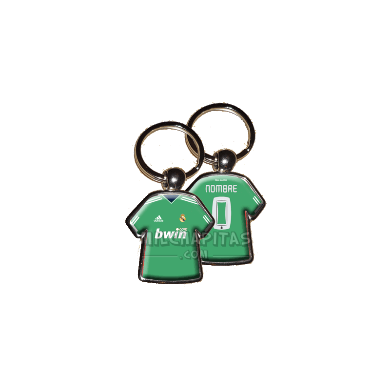 Llavero camiseta Real Madrid (Camiseta Portero 10/11)