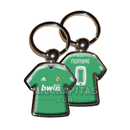 Llavero camiseta Real Madrid (Camiseta Portero 10/11)