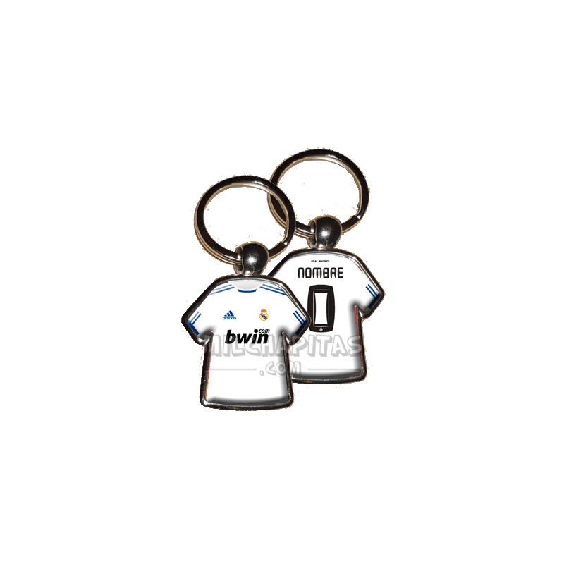 Llavero camiseta Real Madrid (Primera camiseta 10/11)