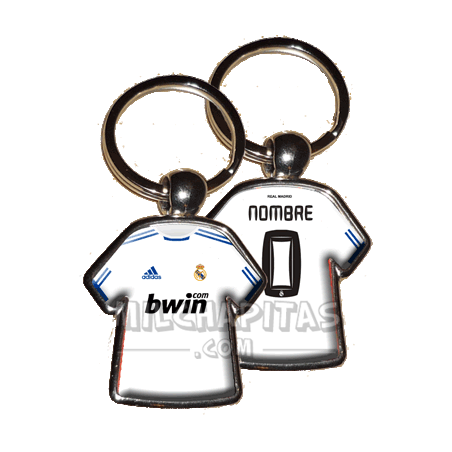 Llavero camiseta Real Madrid (Primera camiseta 10/11)