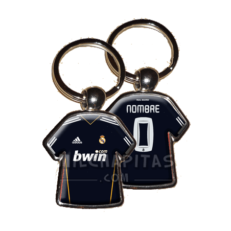 Llavero camiseta Real Madrid (Segunda camiseta 10/11)