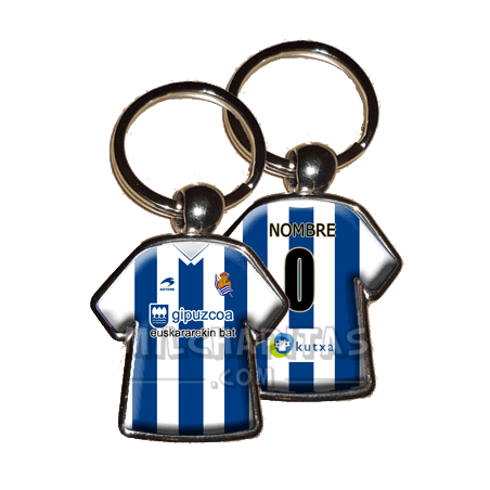 Llavero camiseta Real Sociedad (Primera camiseta 10/11)