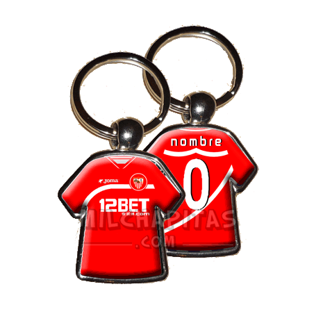Llavero camiseta Sevilla FC (Segunda camiseta 10/11)