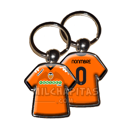 Llavero camiseta Valencia C.F. (Segunda camiseta 10/11)