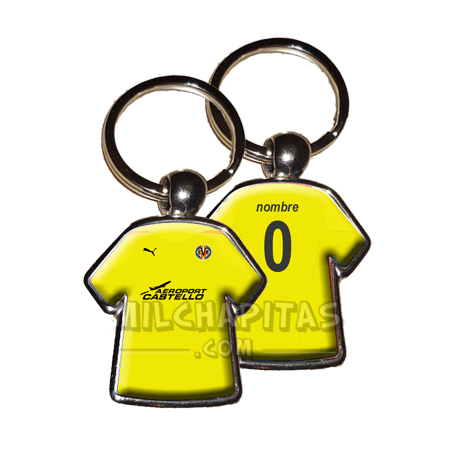 Llavero camiseta Villareal (Primera camiseta 10/11)