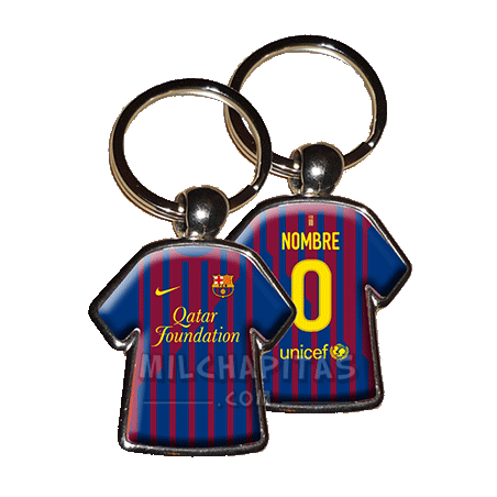 Llavero camiseta F.C.Barcelona (Primera camiseta 11/12)