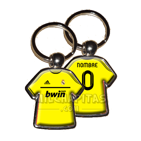 Llavero camiseta Real Madrid (Camiseta Portero 11/12)