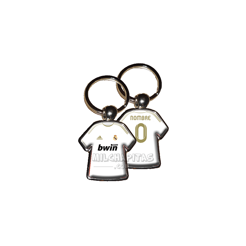Llavero camiseta Real Madrid (Primera camiseta 11/12)