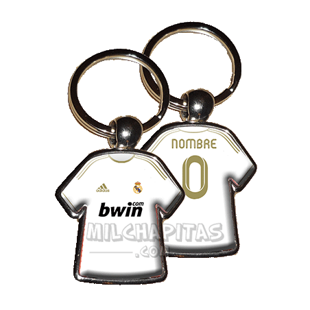 Llavero camiseta Real Madrid (Primera camiseta 11/12)