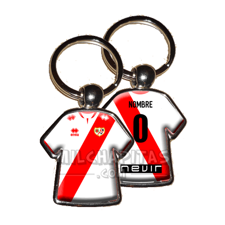 Llavero camiseta Rayo Vallecano  (Primera camiseta 11/12)
