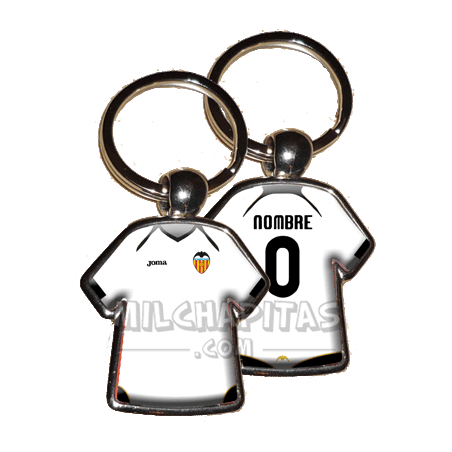 Llavero camiseta Valencia CF (Primera camiseta 11/12)