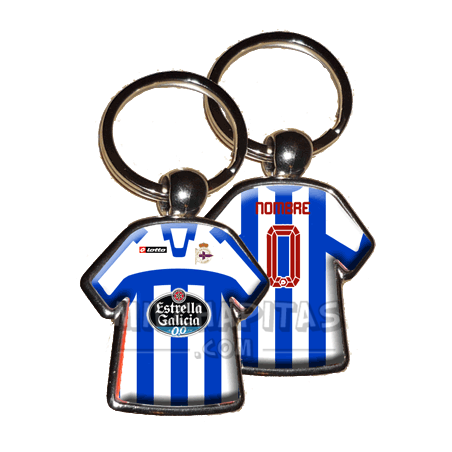 Llavero camiseta Deportivo de la Coruña (Primera camiseta 12/13)