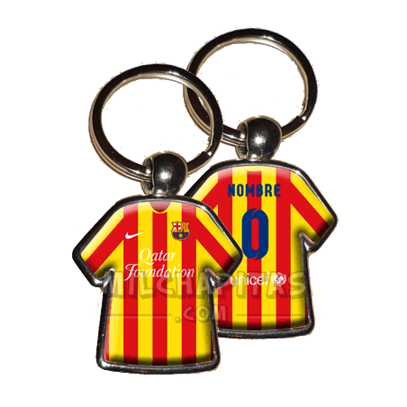 Llavero camiseta F.C. Barcelona (Camiseta Especial 12/13)